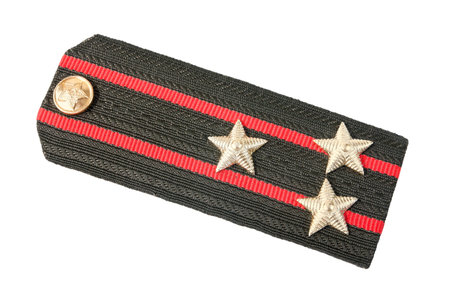 	Shoulder strap of soviet army on white backgroundの写真素材