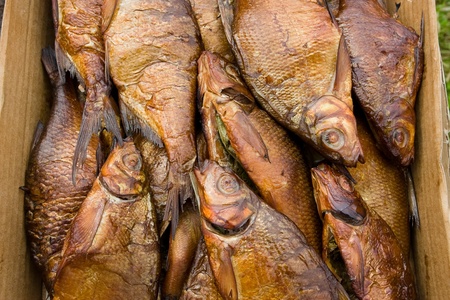 Smoked fishの写真素材