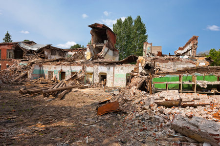 Destroyed building, can be used as demolition, earthquake, bomb, terrorist attack or natural...