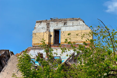 Destroyed building, can be used as demolition, earthquake, bomb, terrorist attack or natural...