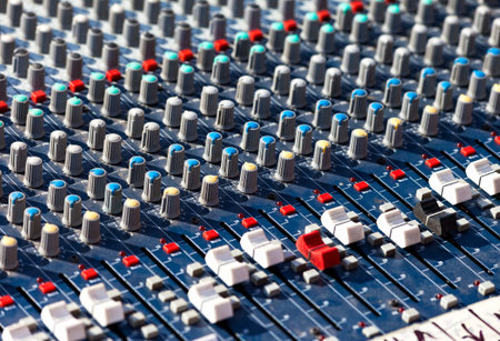Old Dj sound mixer  Equipment for concerts 