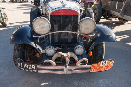Rally of retro-cars   Peking-Paris 2013  , June 16, 2013 in Samara, Russia  Chrysler 75 Roadster 1929 yearのeditorial素材