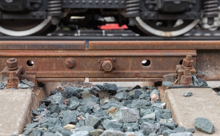 Detail of railway trackの写真素材