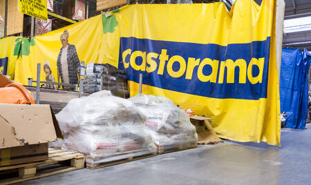 SAMARA, RUSSIA - OCTOBER 18, 2014: Interior of the Castorama Samara Store. Castorama is a French retailer of DIY and home improvement tools and supplies. Was founded in Lille, France in 1969のeditorial素材