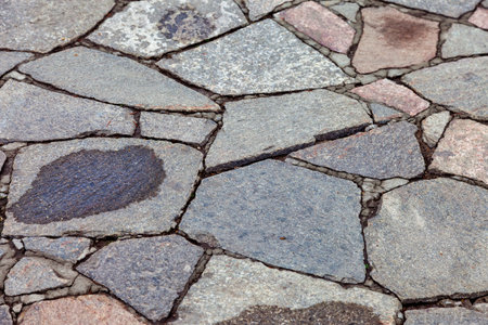 Grey paving stones as backgroundの写真素材