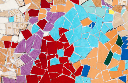Abstract colorful mosaic texture as background