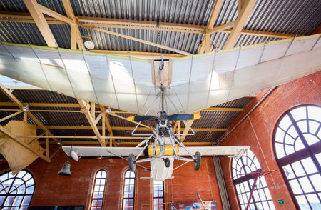 TOGLIATTI, RUSSIA - MAY 2, 2013: Powered hang glider at the technical museum in Togliatti, Russia