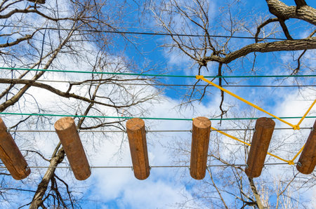 Obstacle course for training in the park