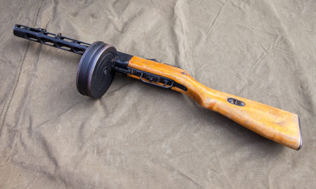 Soviet (Russian) submachine gun Shpagin (PPSh) from World War II