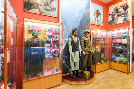 Samara, Russia - May 9, 2018: Interior of one of the halls of the Samara Military History Museumのeditorial素材