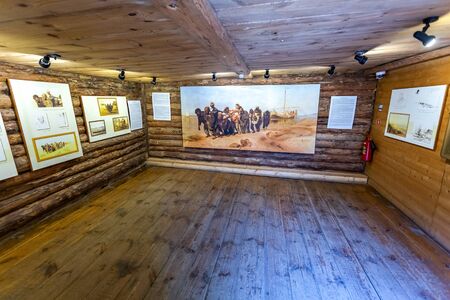 Shiryaevo, Samara, Russia - May 11, 2019: Art gallery of the famous painter Ilya Repin in house museum in Shiryaevo villageのeditorial素材