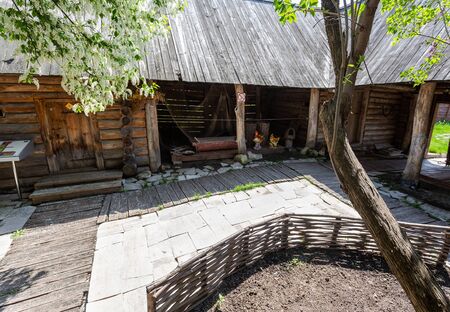 Shiryaevo, Samara, Russia - May 11, 2019: The inner courtyard of the house  museum of Ilya Repin in the Shiryaevo villageのeditorial素材