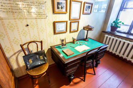 Samara, Russia - June 12, 2019: Interior of the Russian film director Eldar Ryazanov museum