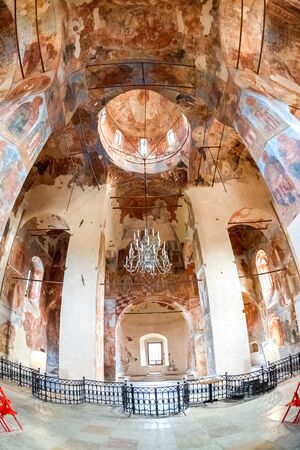 Veliky Novgorod, Russia - August 23, 2019: Ancient Frescoes in Znamensky Cathedral. Cathedral of Our Lady of the Sign (1682-1688)のeditorial素材