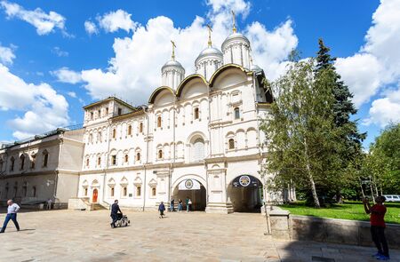 Moscow, Russia - July 9, 2019: Patriarshy Cathedral of Moscow Kremlin in summer dayのeditorial素材