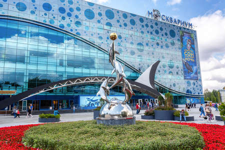 Moscow, Russia - July 8, 2019: Moskvarium, center of Oceanography and marine biology, Moscow aquarium at the VDNKHのeditorial素材
