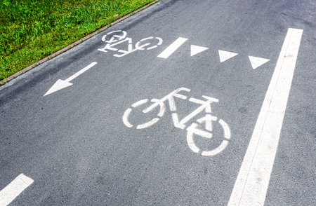 Dedicated bicycle lane, designed to make cycling safer