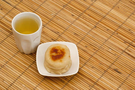 Green Tea and Mandarin Teacakesの写真素材