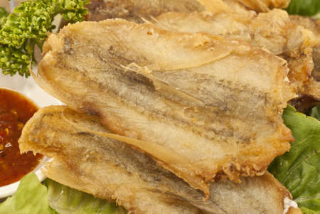 Nice Picture of Fried Crispy Bombay Ducks - Harpadon nehereusの写真素材