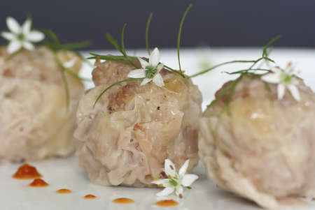 Dim Sum Steamed Meat Dumplingsの写真素材