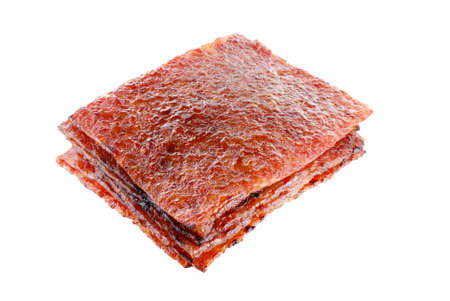 Sliced Pork Jerky also known as Bakkwa in the Hokkien (Chinese) Languageの写真素材