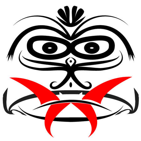 Tribal Death Mask のイラスト素材