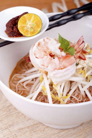 Sarawak Prawn Laksa. Unsharpened fileの写真素材