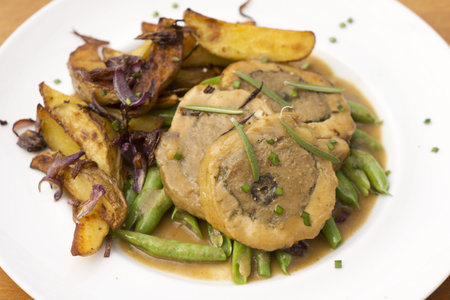 Stuffed Chicken w Lyonnaise Potatoes Non sharpen file