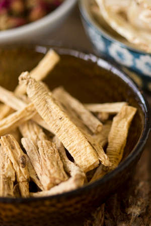 Codonopsis pilosulae or Dang Shen Non sharpenedの写真素材