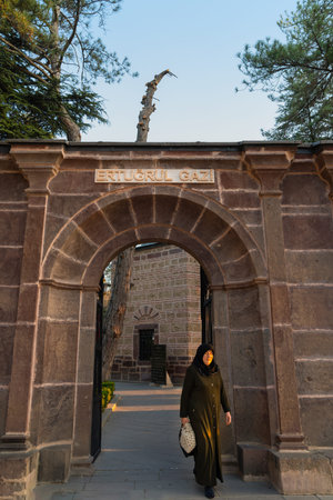 Sogut, Bilecik / Turkey - September 08 2019 : Tomb of Ertugrul Gazi who is the father of Osman Beyのeditorial素材