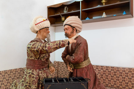 Amasya/Turkey- August 09 2019: Sabuncuoglu Serefeddin Museum Of Medicine And History (Sabuncuoglu Serefeddin Tip ve Tarih Muzesi in Turkish) with exhibition of old style care techniqueのeditorial素材