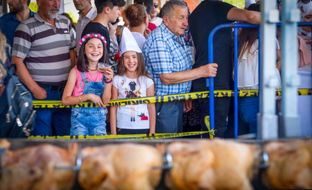 Mengen, Bolu / Turkey - August 03 2019 :  34 nd Mengen International Culinary and Tourism Festival ( 34. Mengen Uluslararasi Ascilik ve Turizm Festivali in Turkish)のeditorial素材