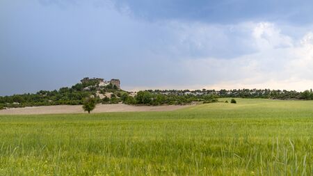 Stone formation in Phrygia Valley Natural Park (Frig Vadisi Tabiat Parki), Ihsaniye, Afyonkarahisar/Turkeyの写真素材