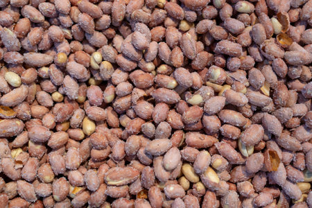 Salty peanuts background. Can be used for design, websites, interior, background, backdrop, texture...