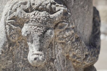 Ruins and archaeological site of Knidos, city of ancient Greece, Mugla, Turkeyの写真素材