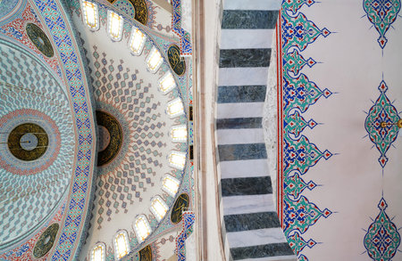 Ankara/Turkey- June 2 2018:  Interior of Kocatepe Mosque