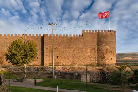 The wall of Diyarbakir (Diyarbakir city walls in Turkish)のeditorial素材