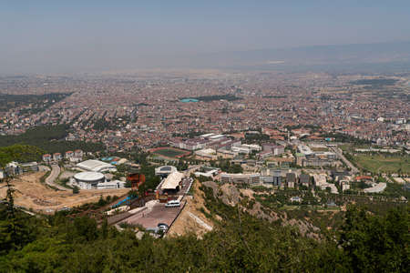 Aerial view of Denizli city, Turkeyの写真素材
