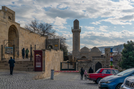 Baku, Azerbaijan - January 03 2022- View from shirvanshahs' palace complexのeditorial素材