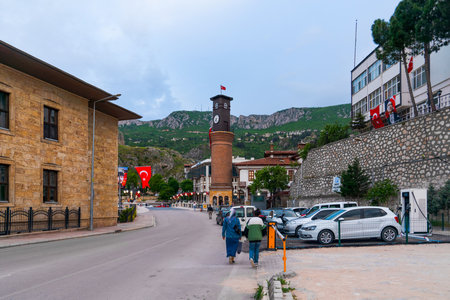 Amasya, Turkey - May 20 2023: View from touristic city of Amasyaのeditorial素材