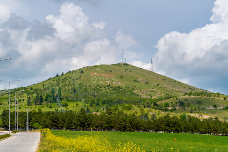 Merzifon, Amasya, Turkey - May 21 2023: Once Vatan picnic area.のeditorial素材