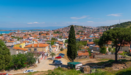 Panoramic view of Ayvalik, Balikesir, Turkeyの写真素材