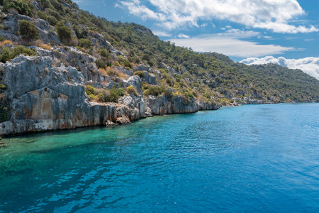 Kekova Island and Sunken City, Demre, Turkeyの写真素材