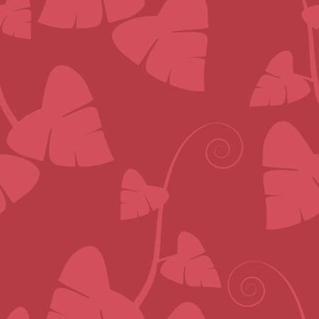 leaf seamless vector floral pattern background.Vector illustrationのイラスト素材