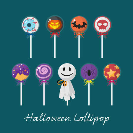 Set of Halloween Lollipop.のイラスト素材