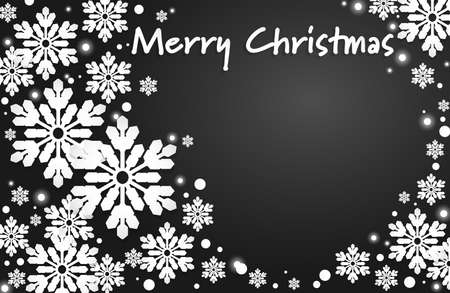 Abstract Christmas and New Years Background with Merry Christmas text.のイラスト素材