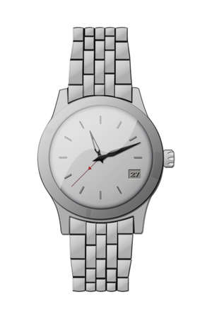 Wrist watch illustration with white backgroundの写真素材