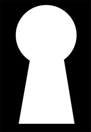 Put your message in the key holeのイラスト素材