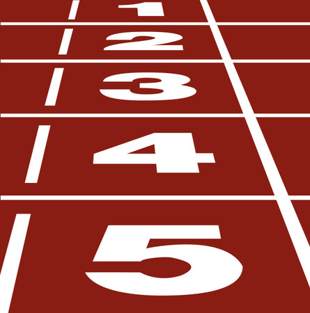 Perspective Vector of start or finish position on running track