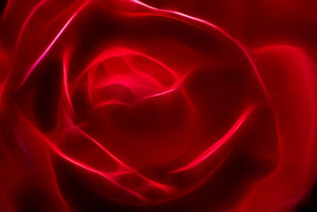 abstract red rose, photo with graphic special effectsの写真素材